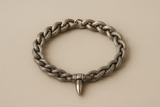 Dockha® 9mm dekoratif mermi sokak tesbihi 16cm